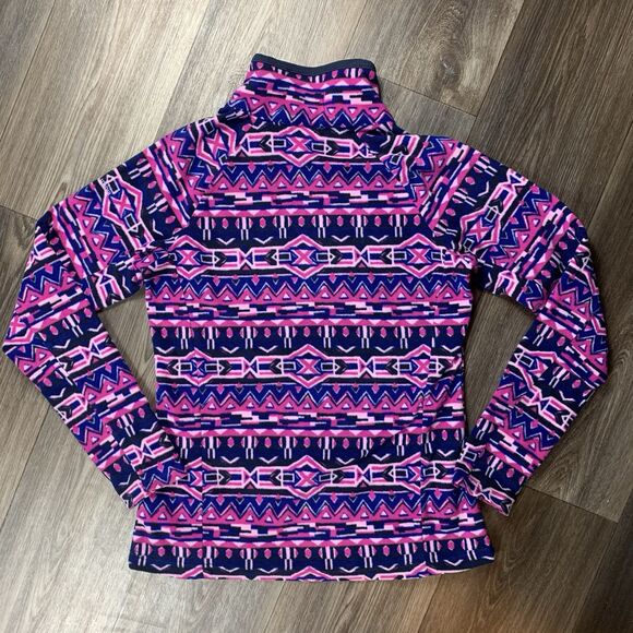 Columbia Sweater Womens Medium Geometric 1/4 Zip Long Sleeve Pullover - Picture 7 of 7